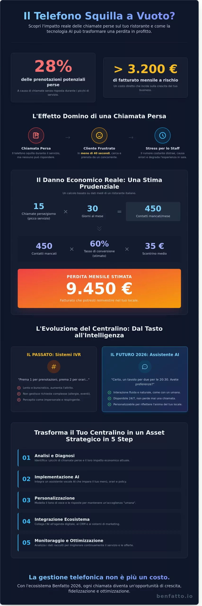 Gestione Telefonate Ristorante: La Guida Strategica all’Automazione 2026